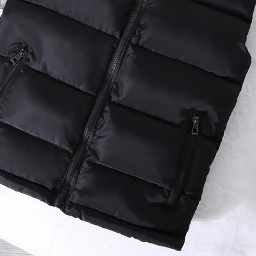 Lightweight Men's Puffer Vest - Slim Stand Collar, Quilted - Image 10