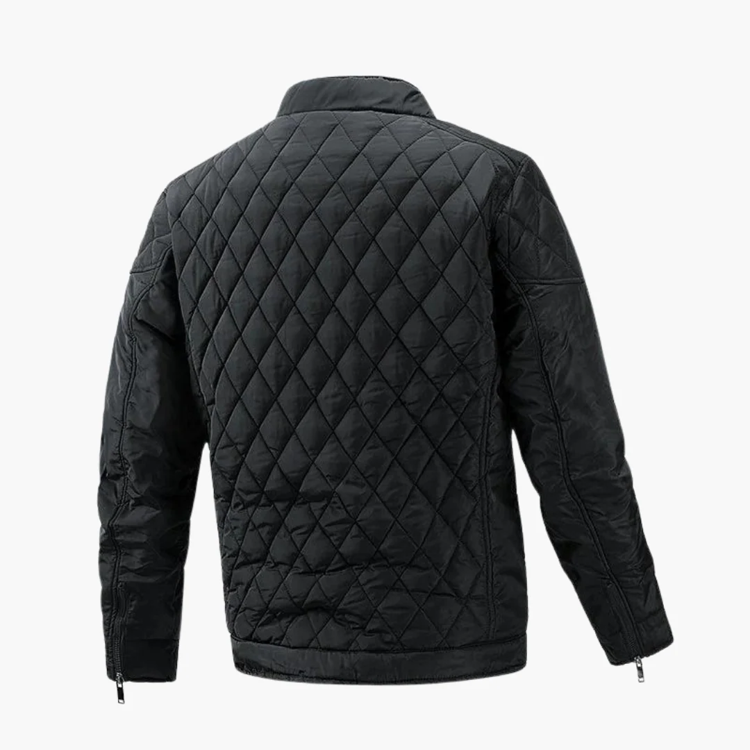 Lightweight Men's Quilted Jacket - Diamond, Insulated - Image 2