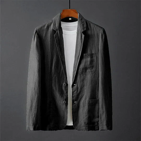 Lightweight men's blazer jacket – breathable fabric, for casual and formal occasions - Image 3