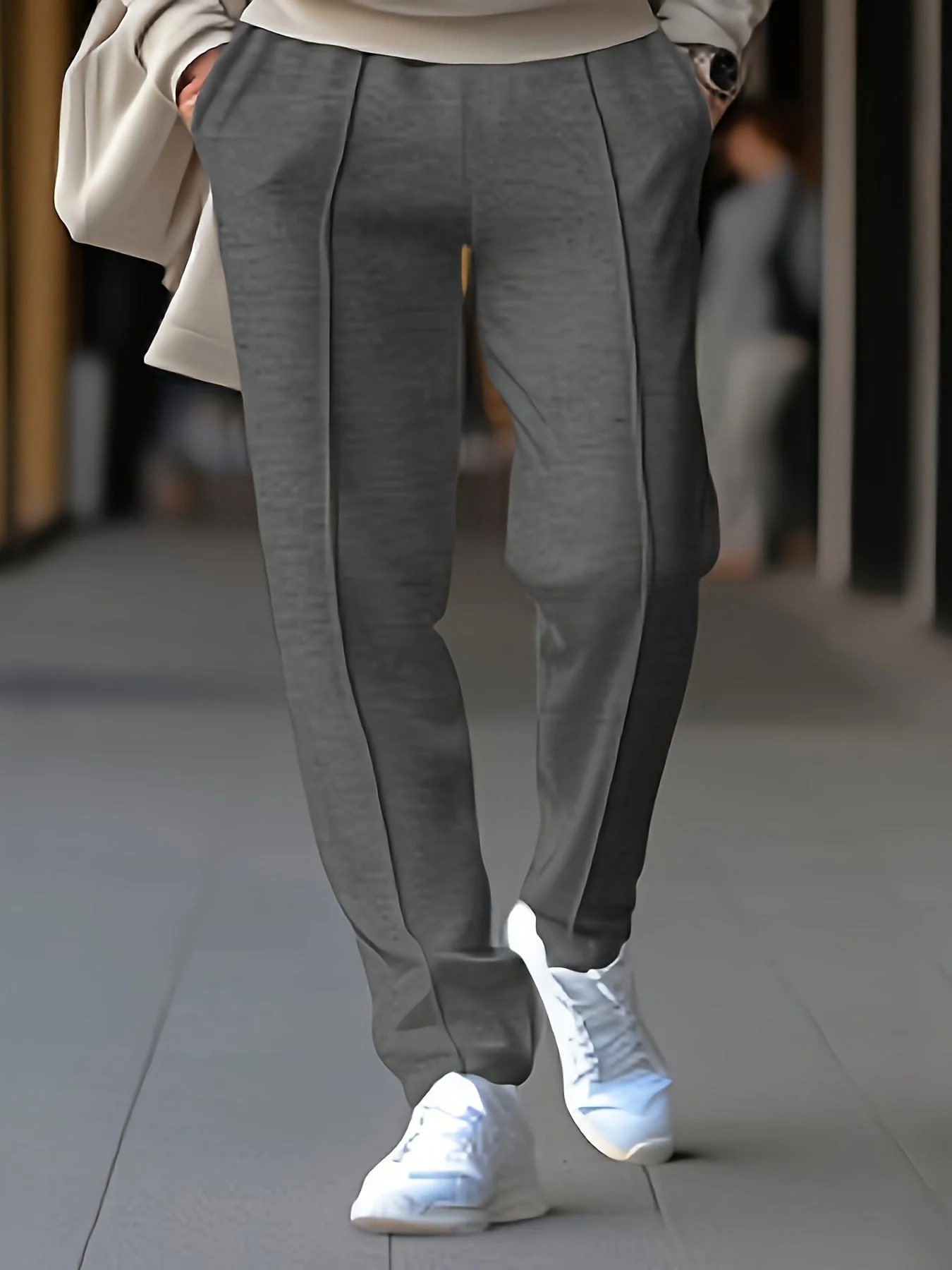 Lightweight men's chinos – tailored fit, breathable fabric, for everyday wear - Image 10