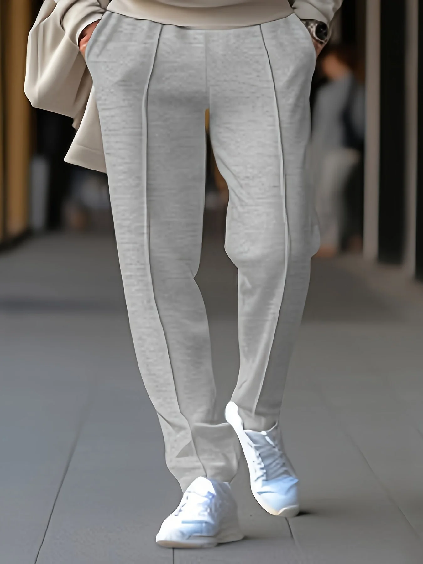 Lightweight men's chinos – tailored fit, breathable fabric, for everyday wear - Image 4