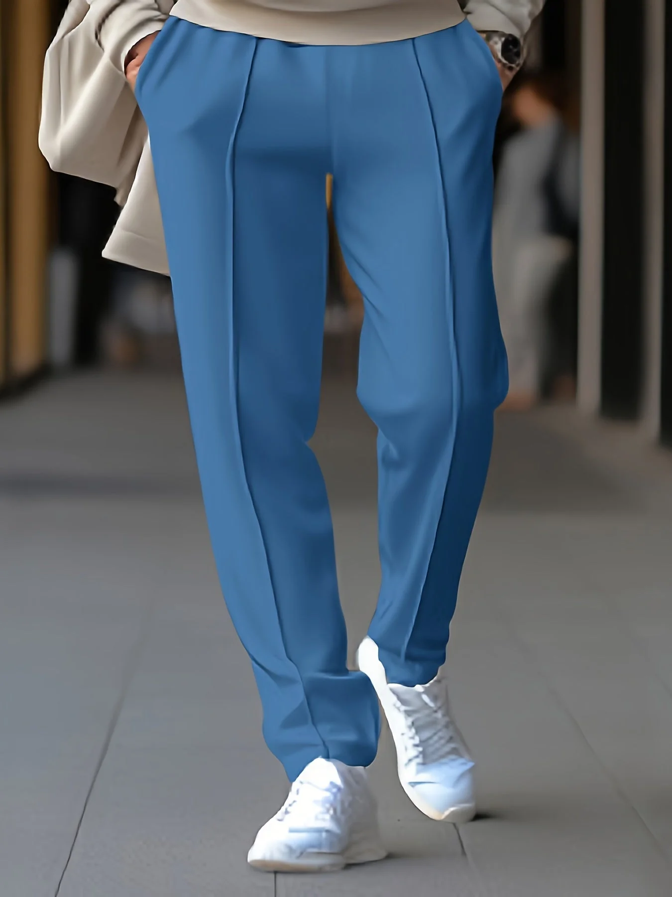 Lightweight men's chinos – tailored fit, breathable fabric, for everyday wear - Image 7