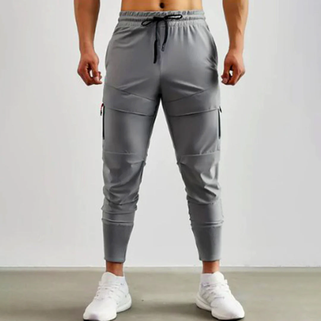 Lightweight men's jogger pants – sleek fit, breathable fabric, for casual outings - Image 3