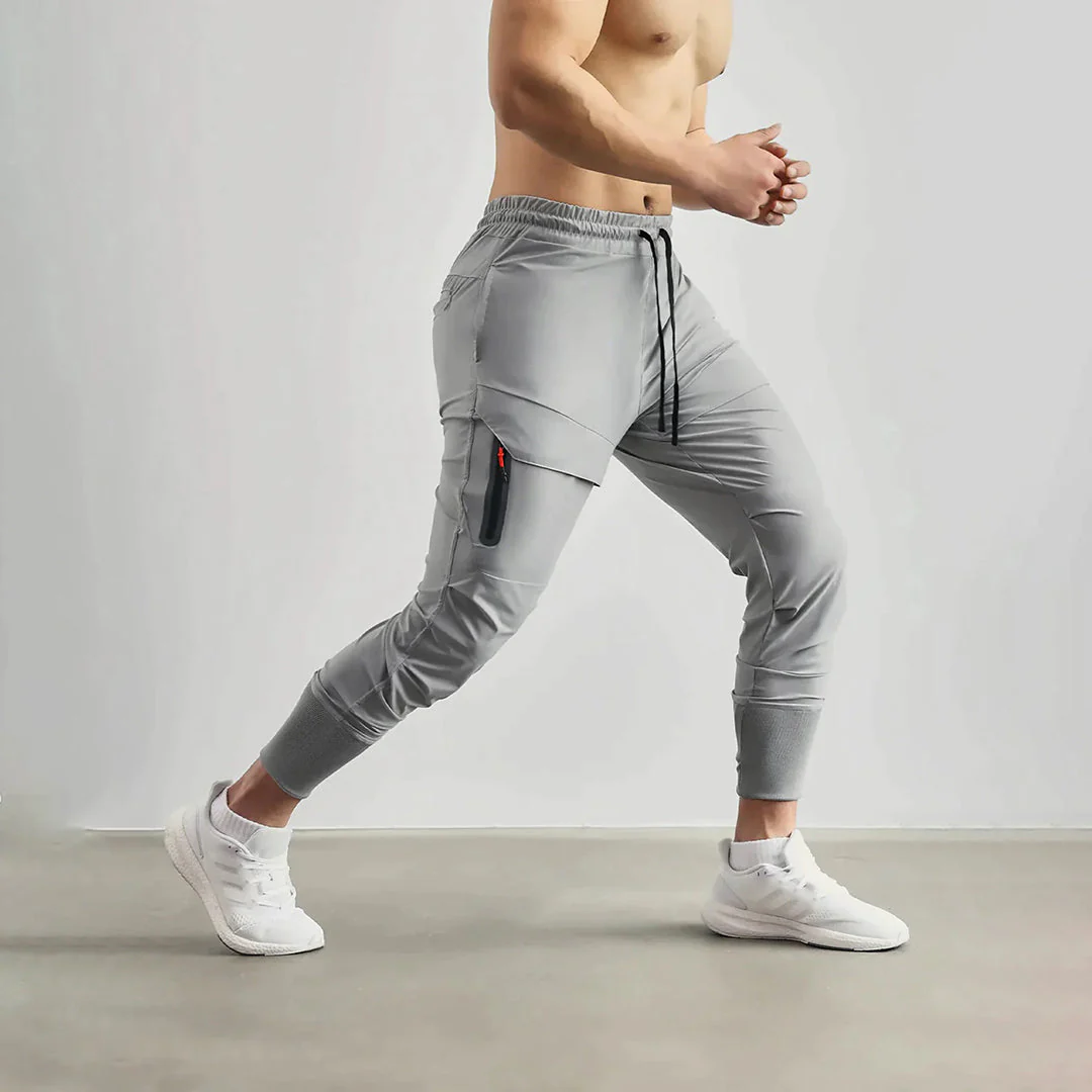 Lightweight men's jogger pants – sleek fit, breathable fabric, for casual outings - Image 4