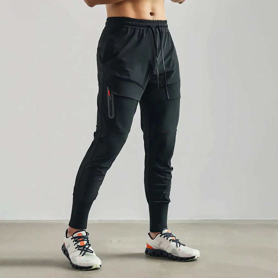Lightweight men's jogger pants – sleek fit, breathable fabric, for casual outings - Image 8
