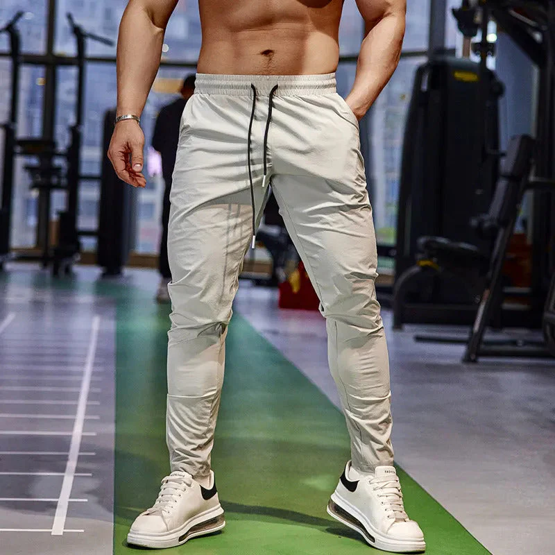 Lightweight men's joggers – quick-dry Ice Silk fabric, for summer workouts - Image 2