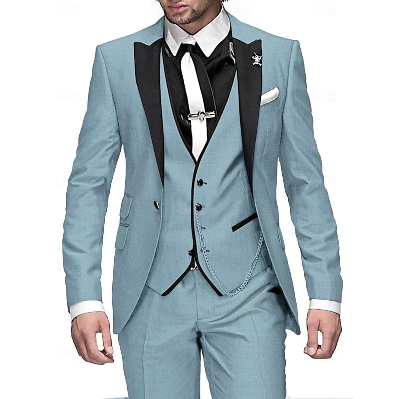Lightweight men's linen suit set – tailored blazer, vest, trousers, for business and wedding events - Image 7