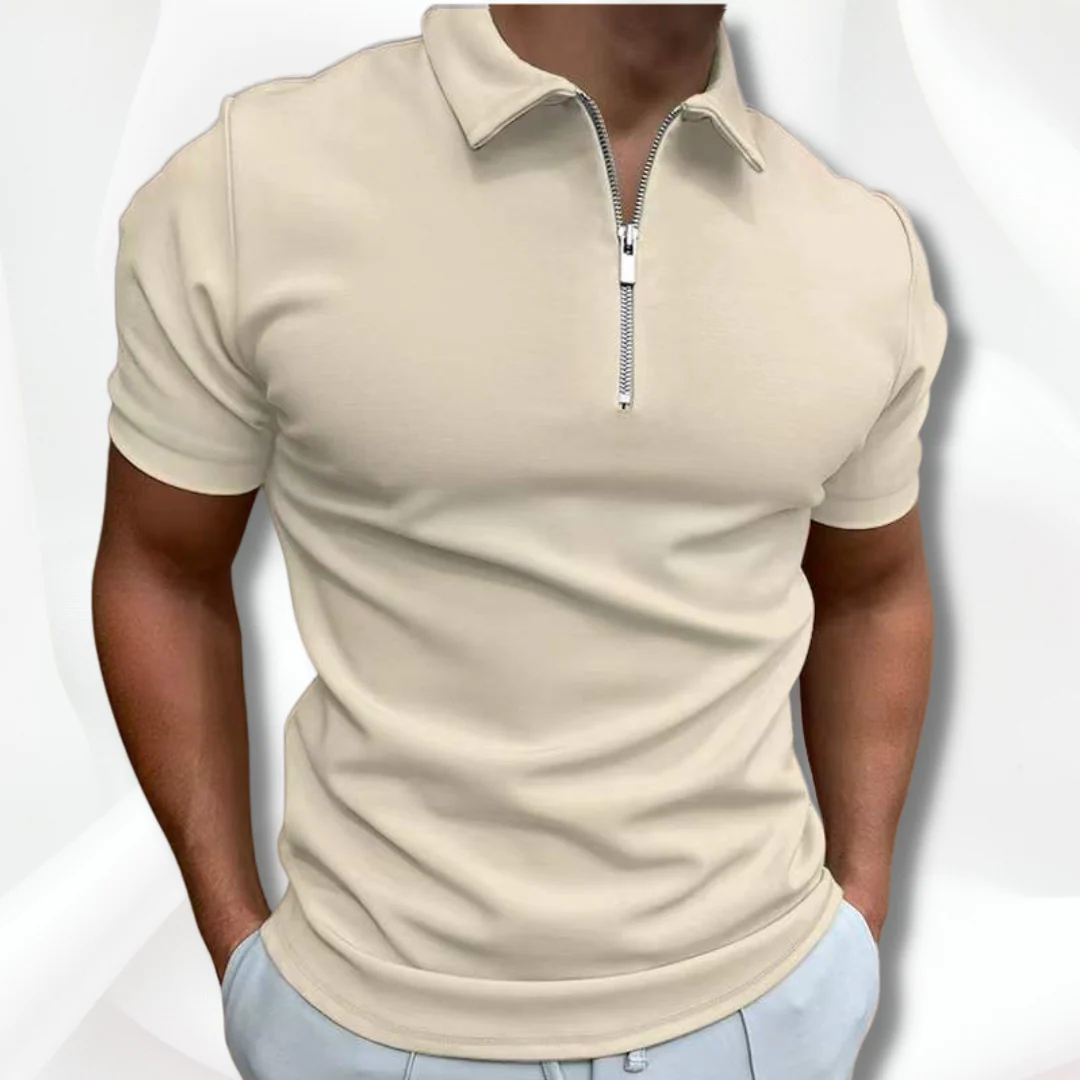 Lightweight men's polo shirt – classic cut, cotton, for casual and office wear - Image 7