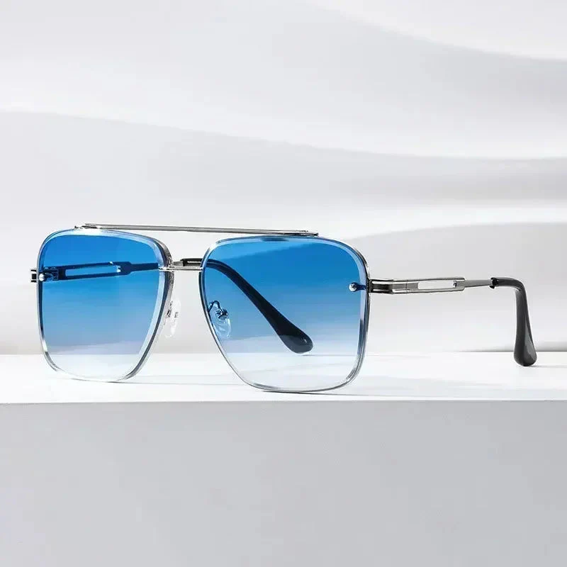 Lightweight men’s square aviator sunglasses – UV400 protection, for everyday wear - Image 5