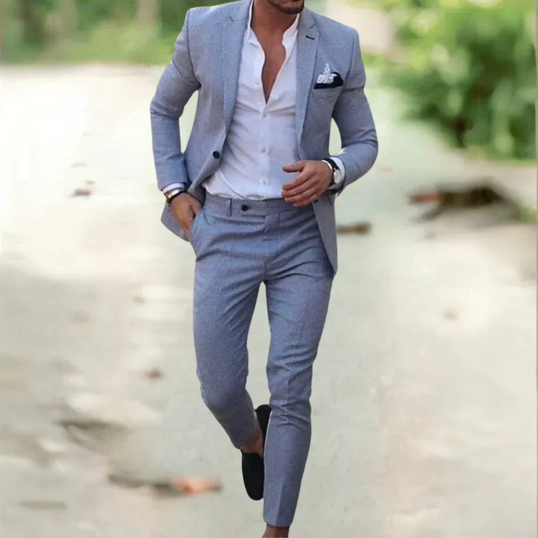 Lightweight men's suit – breathable fabric, tailored fit, for summer weddings or outdoor events - Image 6