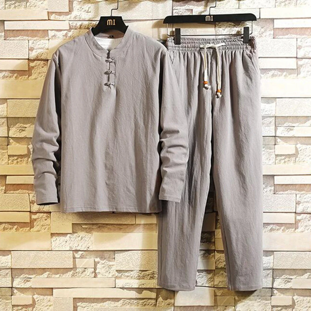 Lightweight men's summer outfit – casual fit, polyester, for leisure and travel - Image 2
