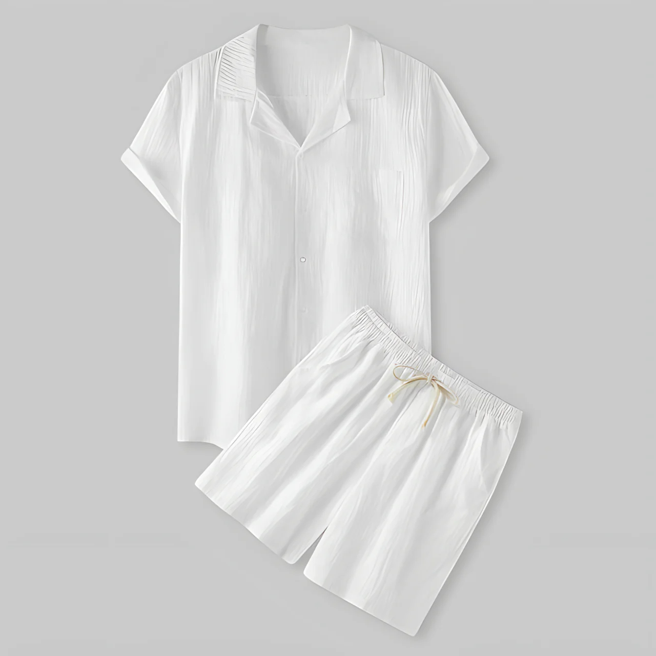 Lightweight men’s summer set – casual polo and shorts, breathable fabric, for leisure - Image 3