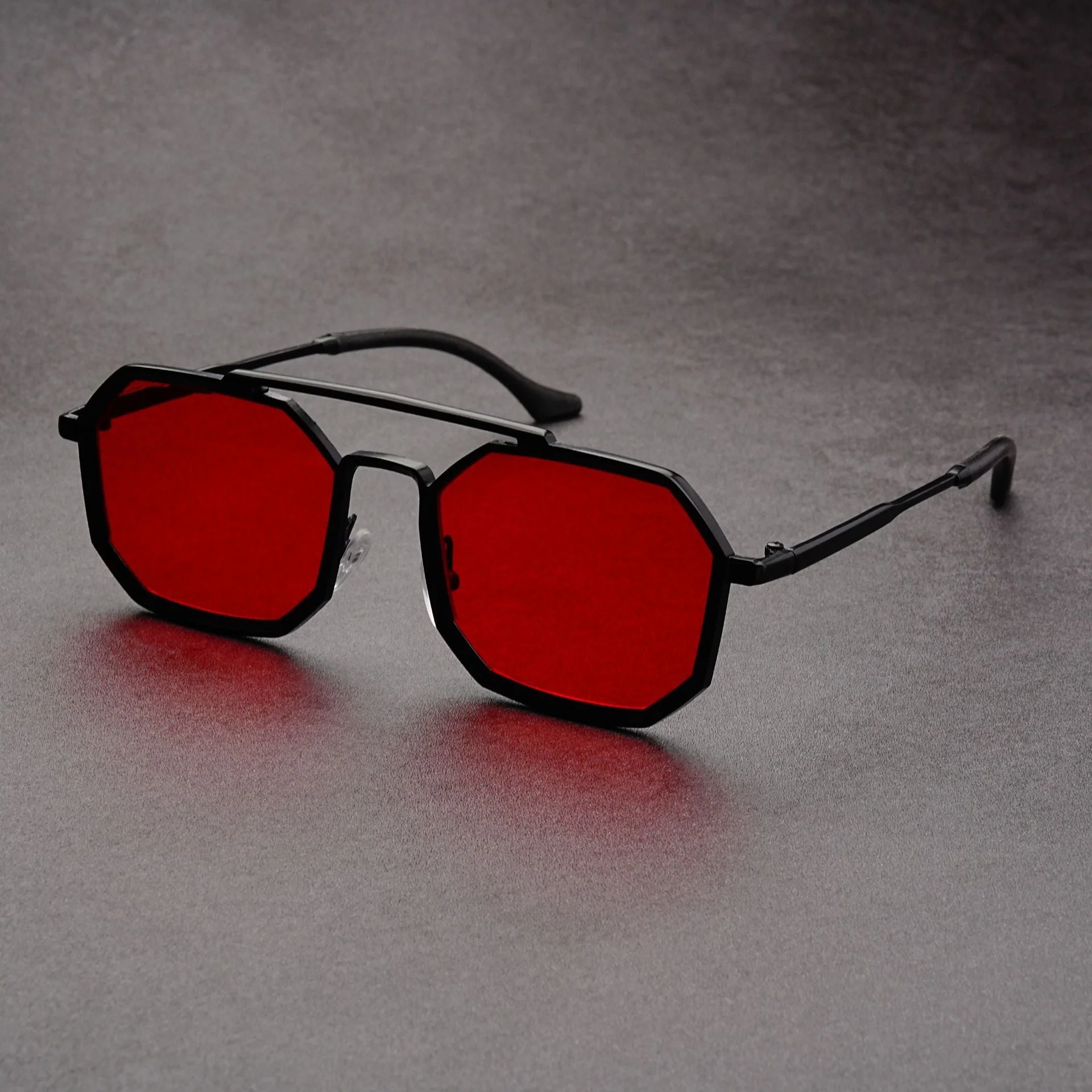 Lightweight men's sunglasses – timeless octagonal design, durable frame, for everyday use