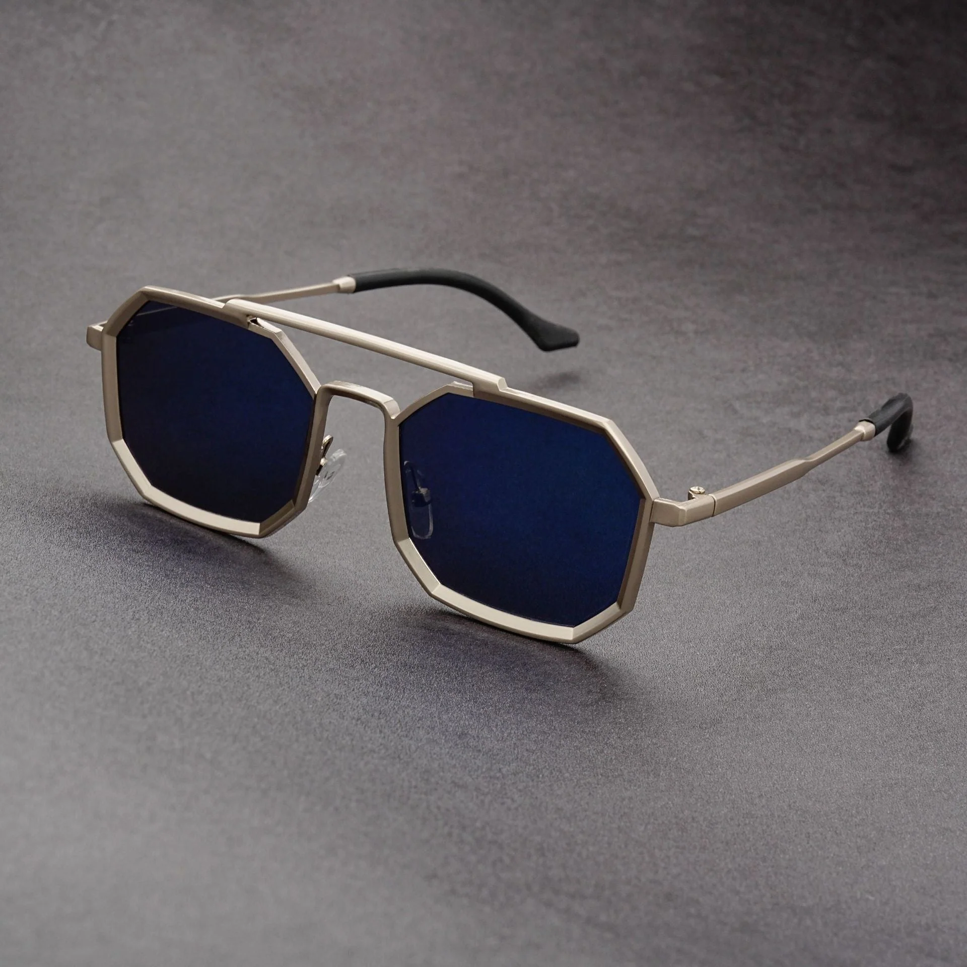 Lightweight men's sunglasses – timeless octagonal design, durable frame, for everyday use - Image 3