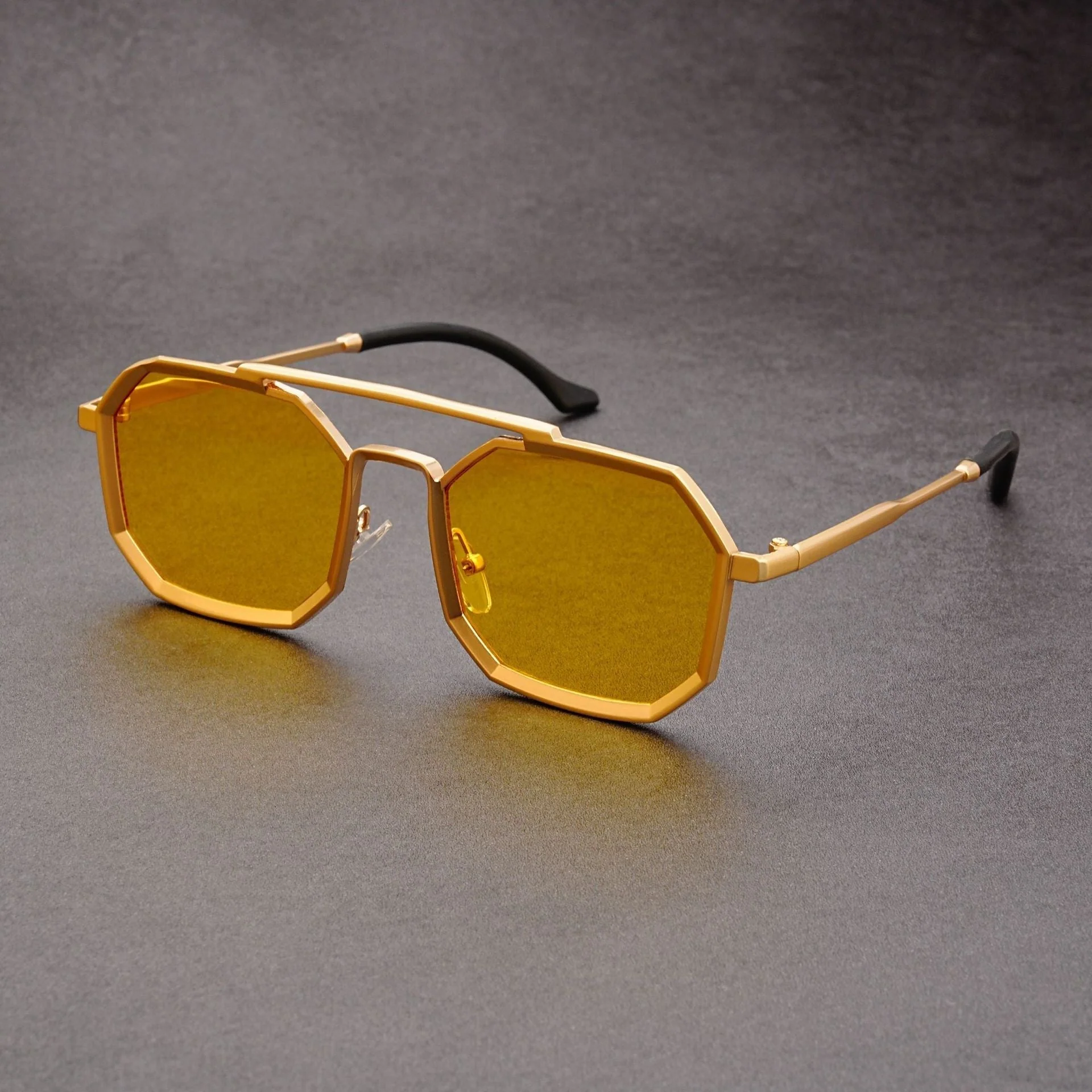 Lightweight men's sunglasses – timeless octagonal design, durable frame, for everyday use - Image 5