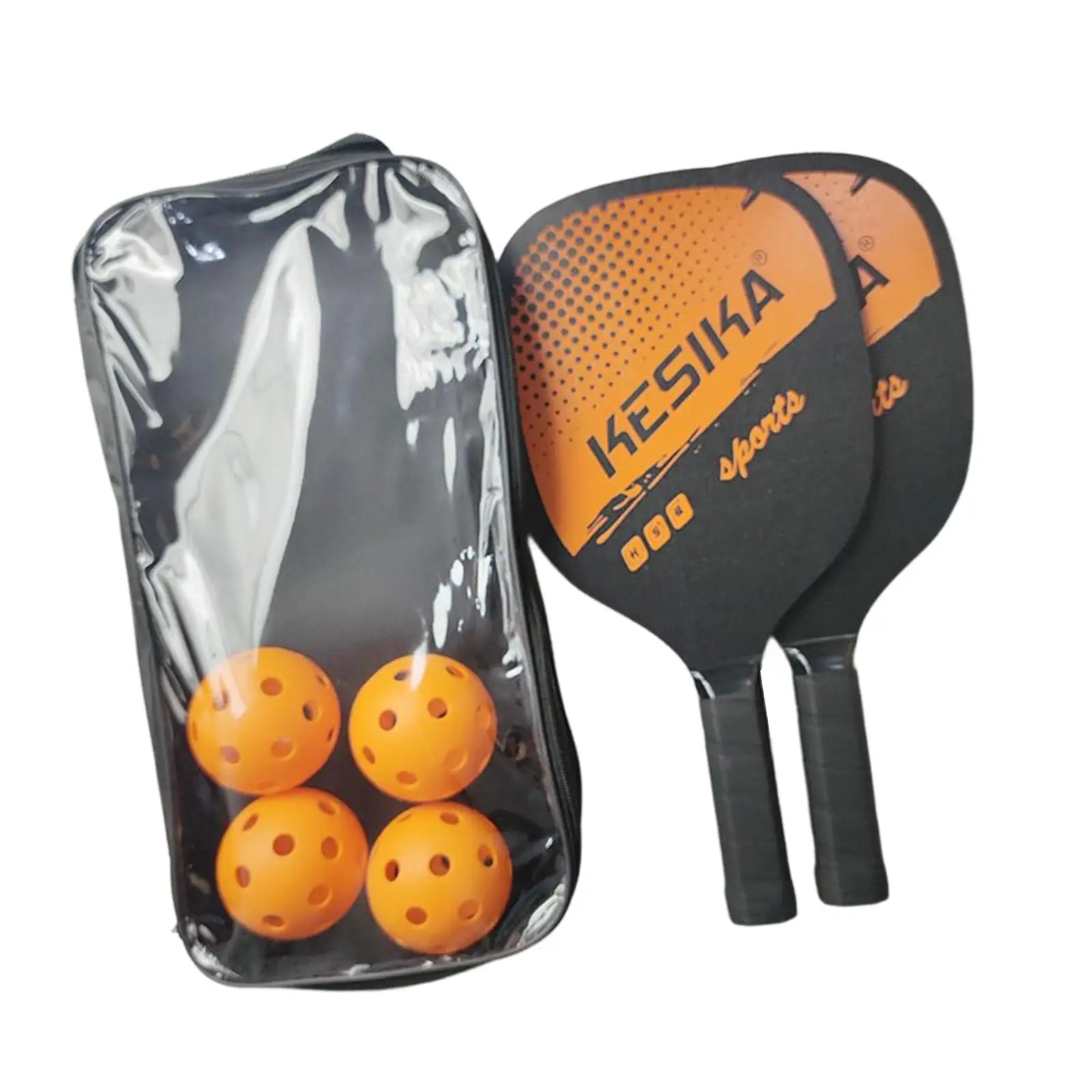 Lightweight Pickleball Paddle Set with 2 Rackets, 4 Balls, Storage Bag for Adults and Kids, High-Quality Wood Construction - Image 5