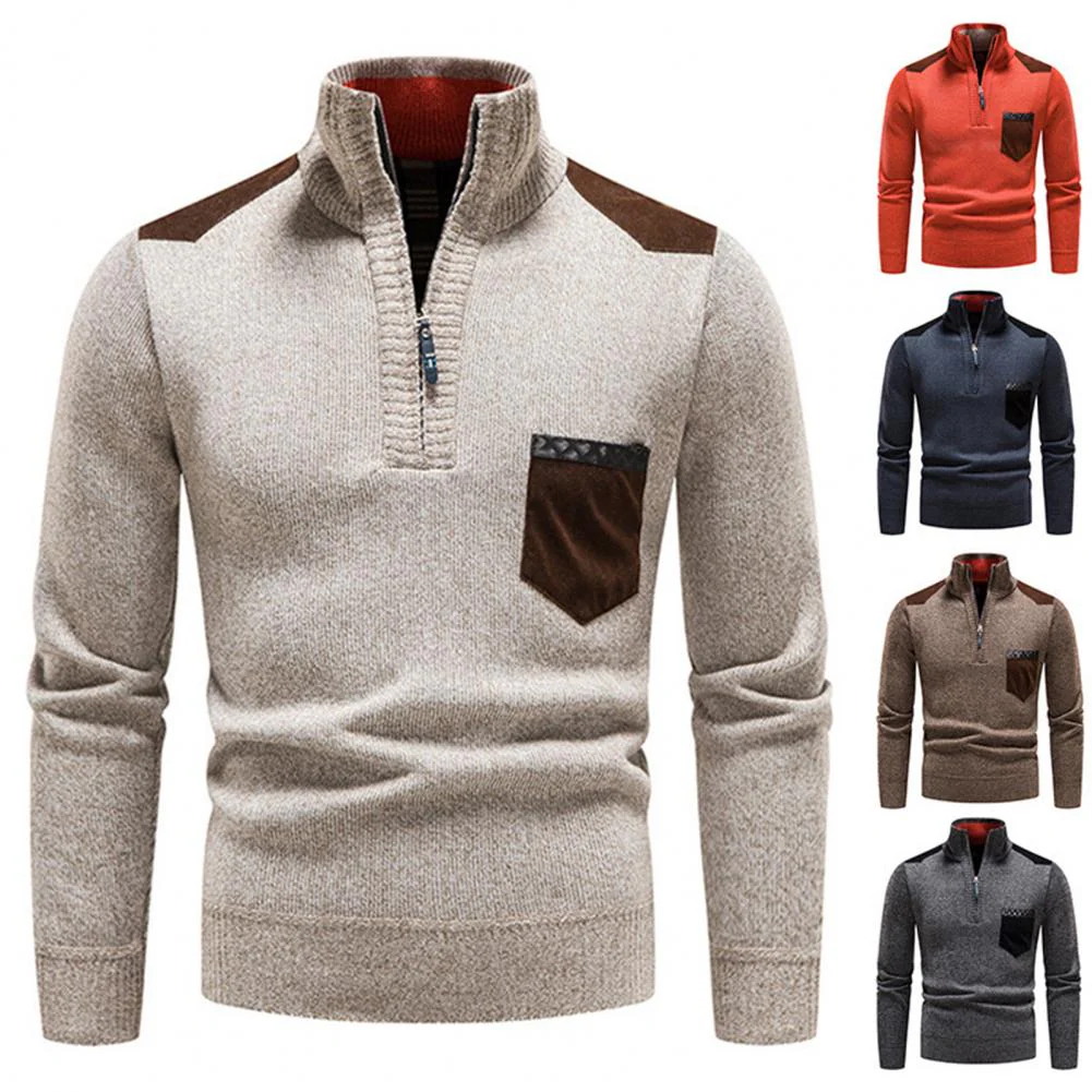 Lightweight Refined Men's Half Zip Pullover - Merino Wool - Image 2