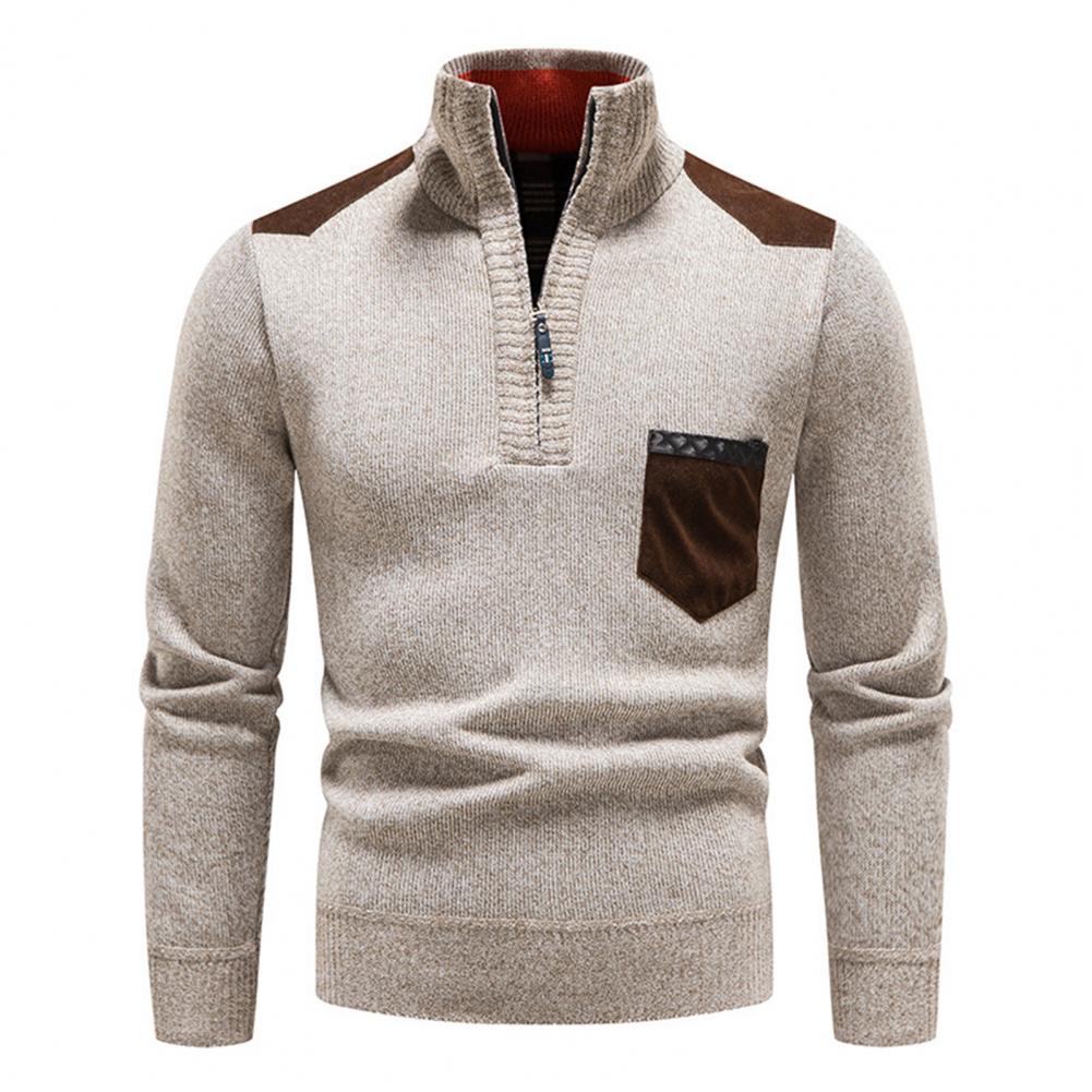 Lightweight Refined Men's Half Zip Pullover - Merino Wool - Image 4