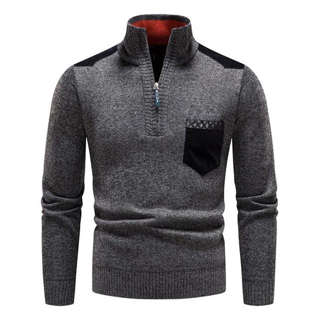 Lightweight Refined Men's Half Zip Pullover - Merino Wool - Image 7