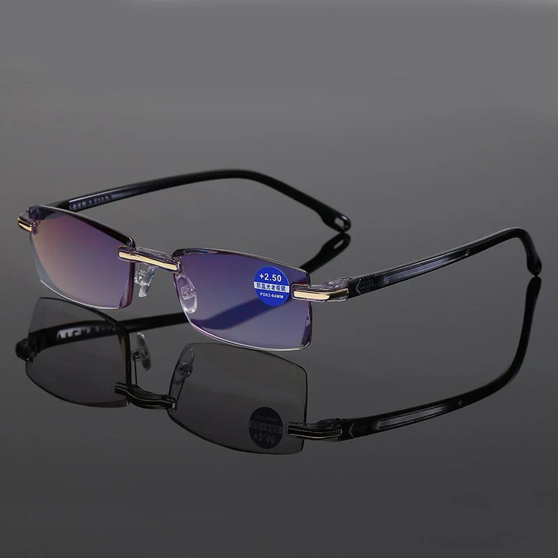 Lightweight unisex multifocal reading glasses – seamless transition, TR90 and titanium, for daily use and screen work