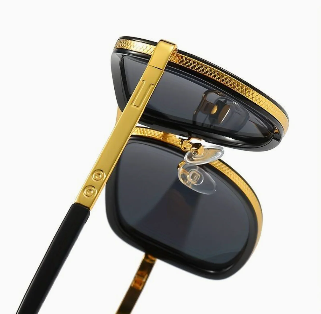 Lightweight unisex sunglasses – modern square frame, UV400 protection, for travel and leisure - Image 2