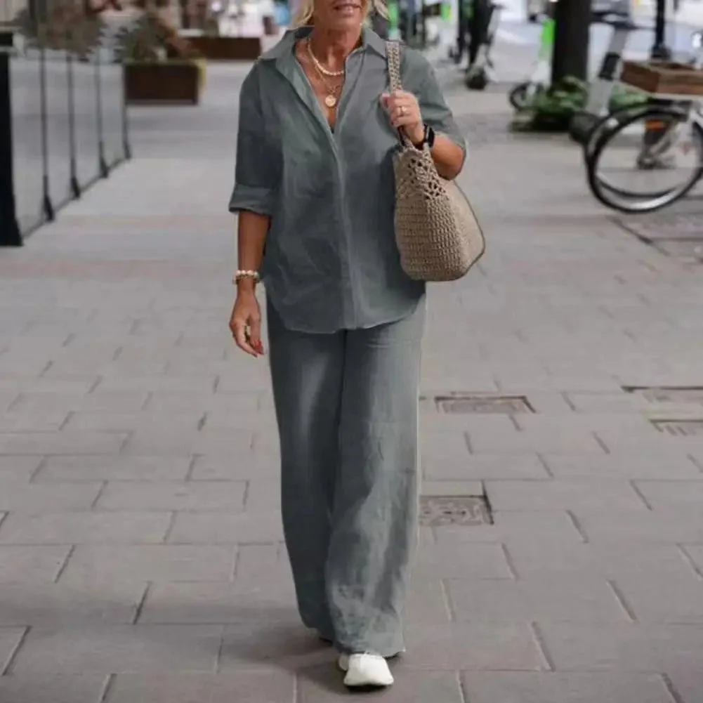 Lightweight & versatile women’s linen set – elegant design, 100% linen, for any occasion - Image 4