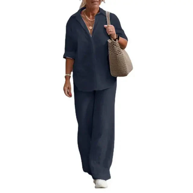 Lightweight & versatile women’s linen set – elegant design, 100% linen, for any occasion - Image 9