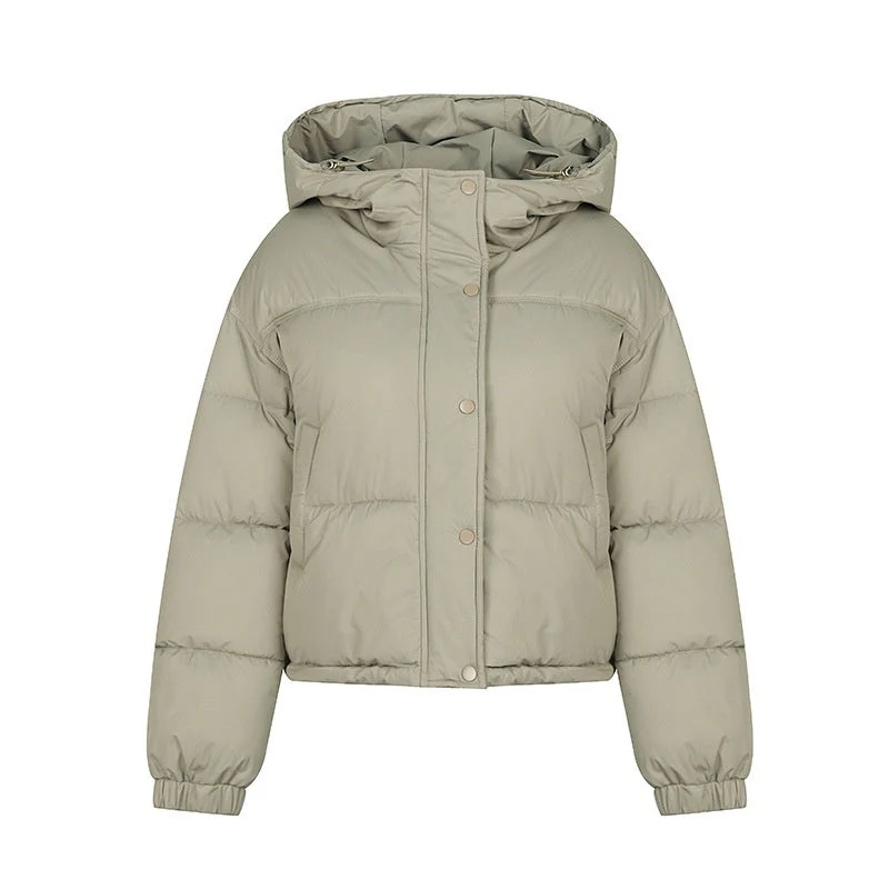 Lightweight Women Puffer Coat - Boxy Cotton Fill, Layering - Image 17