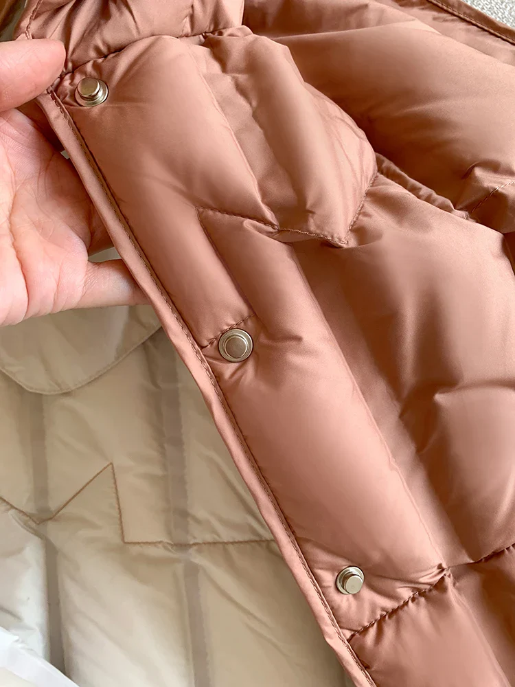 Lightweight Women’s Hooded Down Vest - Quilted Midlength - Image 22