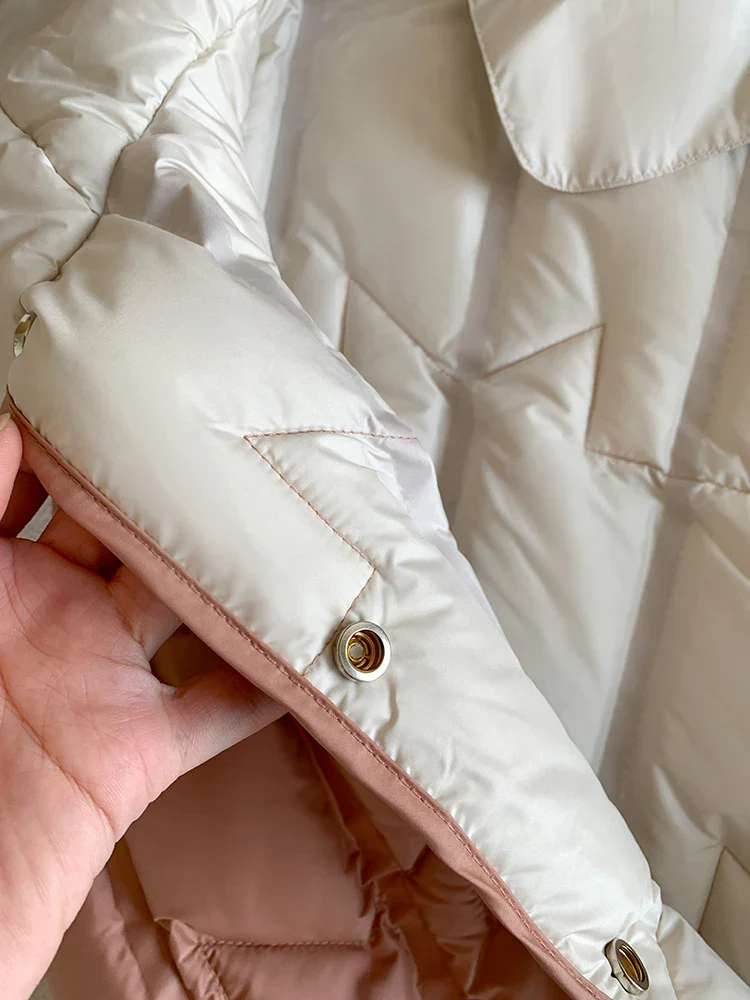 Lightweight Women’s Hooded Down Vest - Quilted Midlength - Image 23