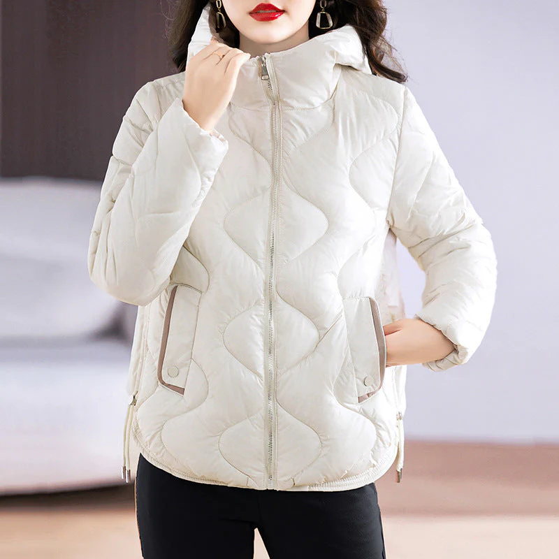 Lightweight Women’s Puffer Coat - Slim Quilted Warm - Image 2