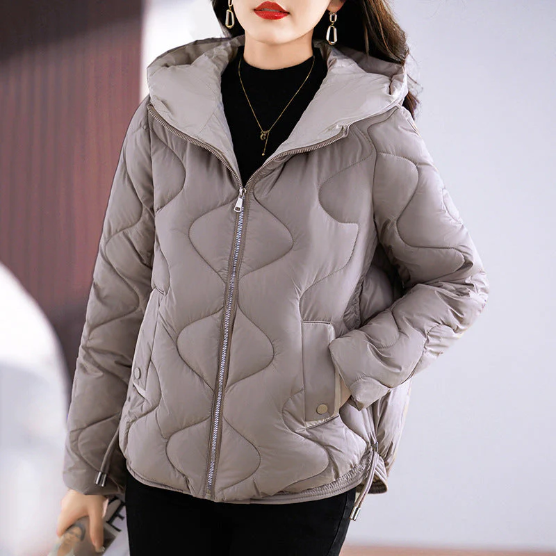Lightweight Women’s Puffer Coat - Slim Quilted Warm - Image 9