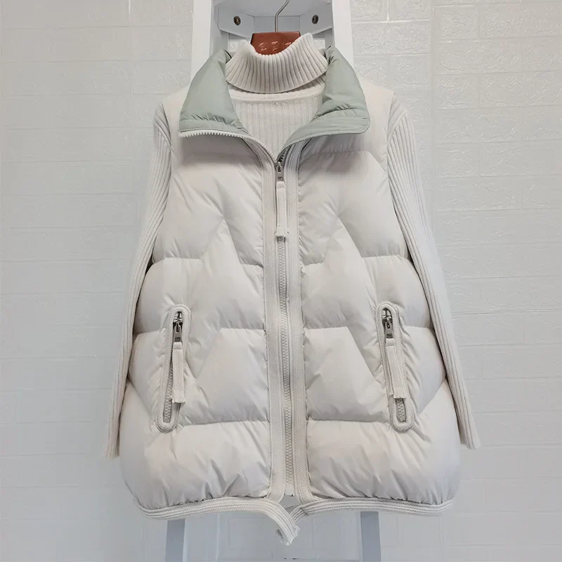 Lightweight Women’s Puffer Vest - Short Relaxed, Duck Down - Image 4