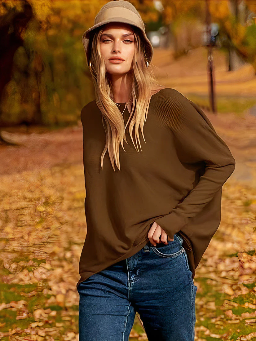 Lightweight Women’s Pullover - Oversized Knit, For Autumn - Image 6
