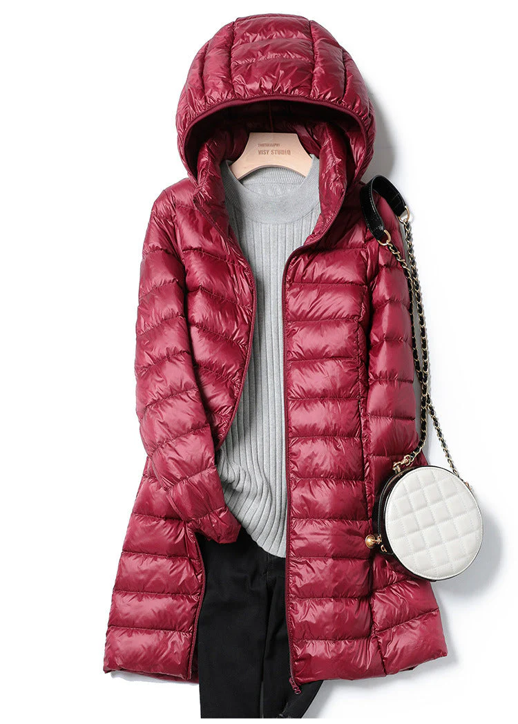 Lightweight Women's Quilted Jacket - Slim Mid Thigh - Image 5
