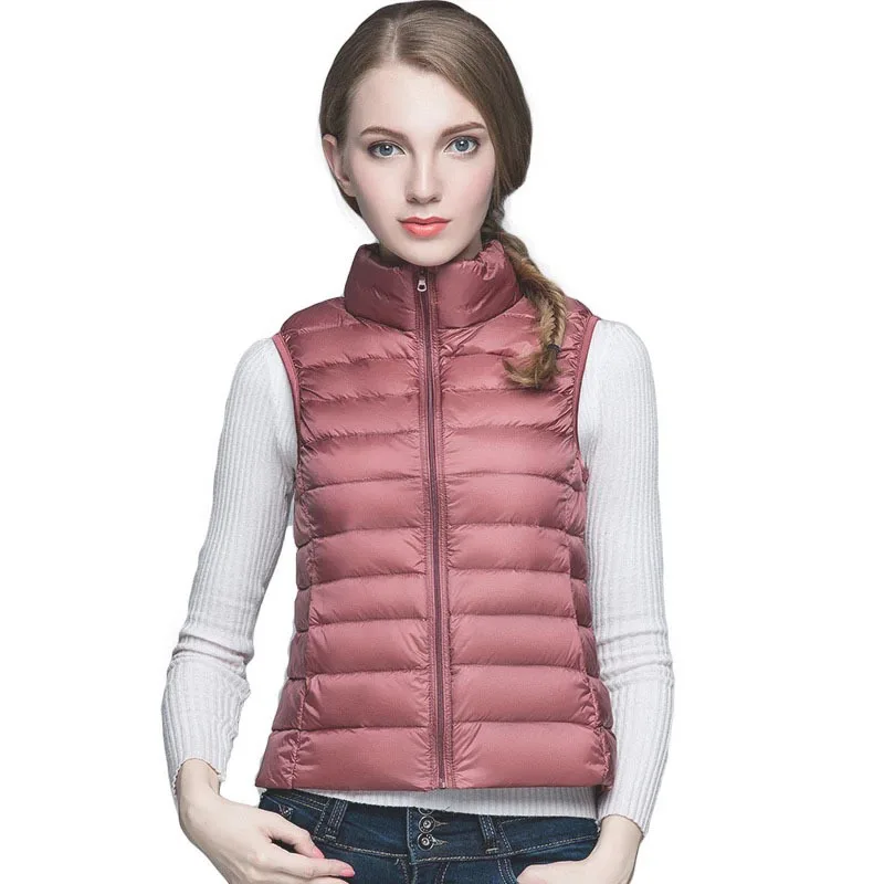 Lightweight Women's Sleeveless Vest - Quilted Nylon, Warm - Image 3