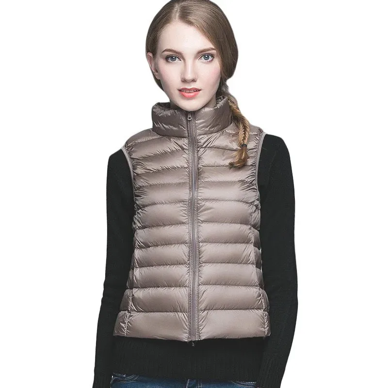 Lightweight Women's Sleeveless Vest - Quilted Nylon, Warm - Image 4