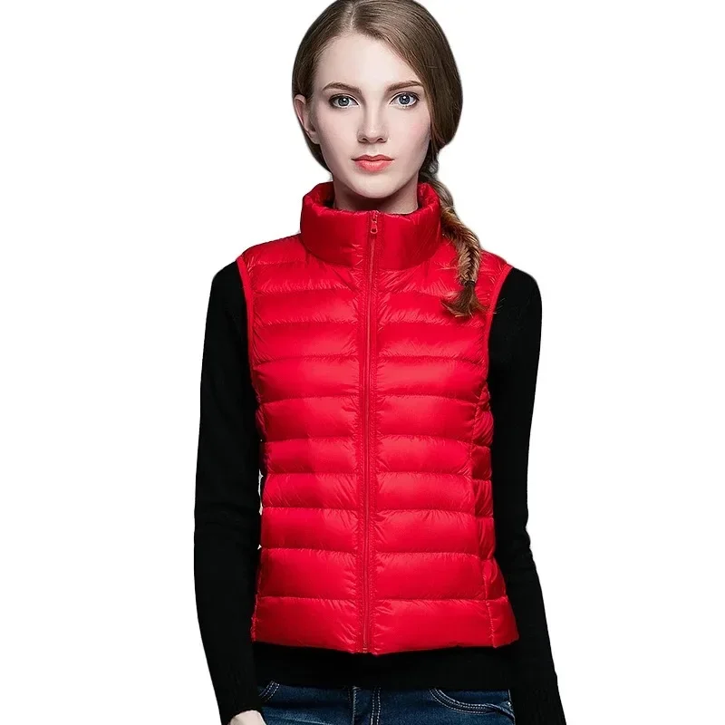 Lightweight Women's Sleeveless Vest - Quilted Nylon, Warm - Image 6