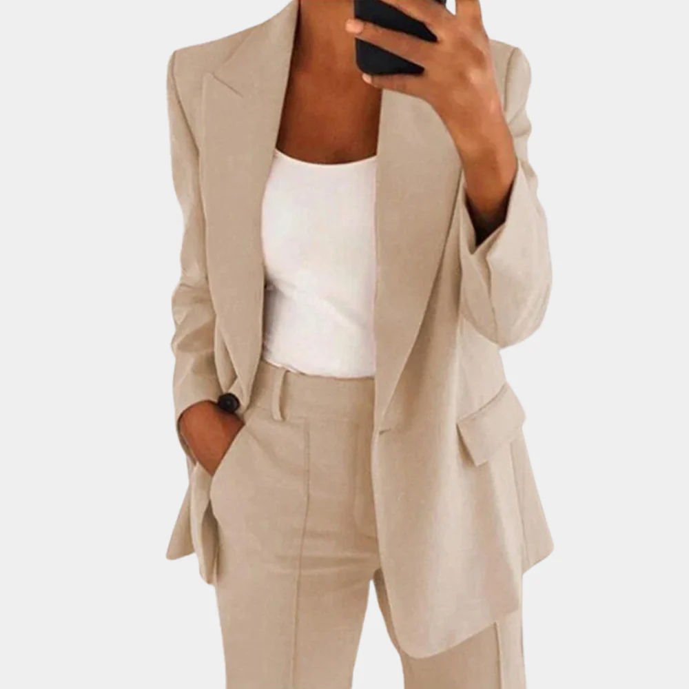 Lightweight women's blazer – modern fit, breathable fabric, for work or casual wear - Image 4