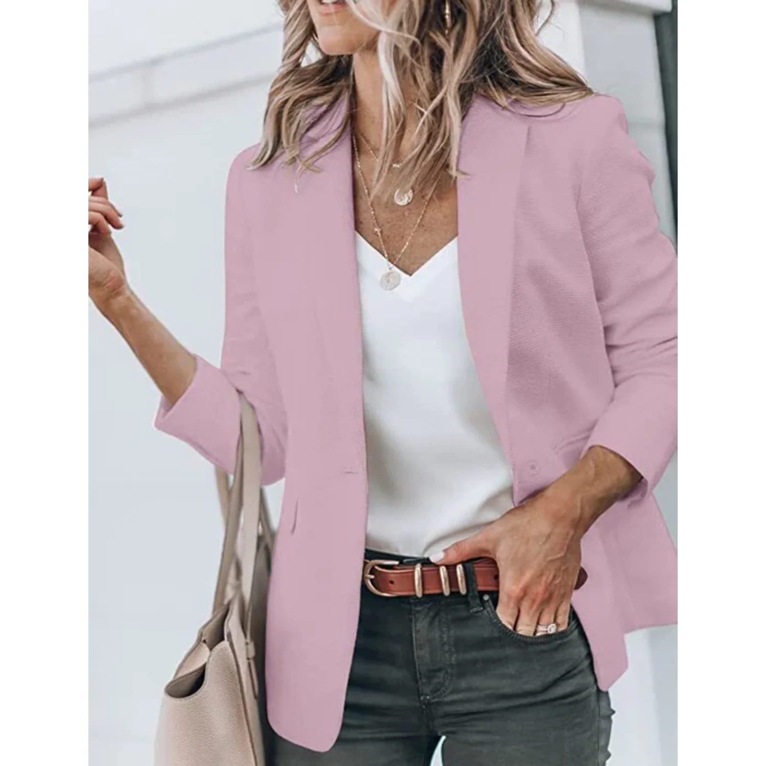 Lightweight women's blazer – tailored fit, durable fabric, for formal and casual occasions - Image 11