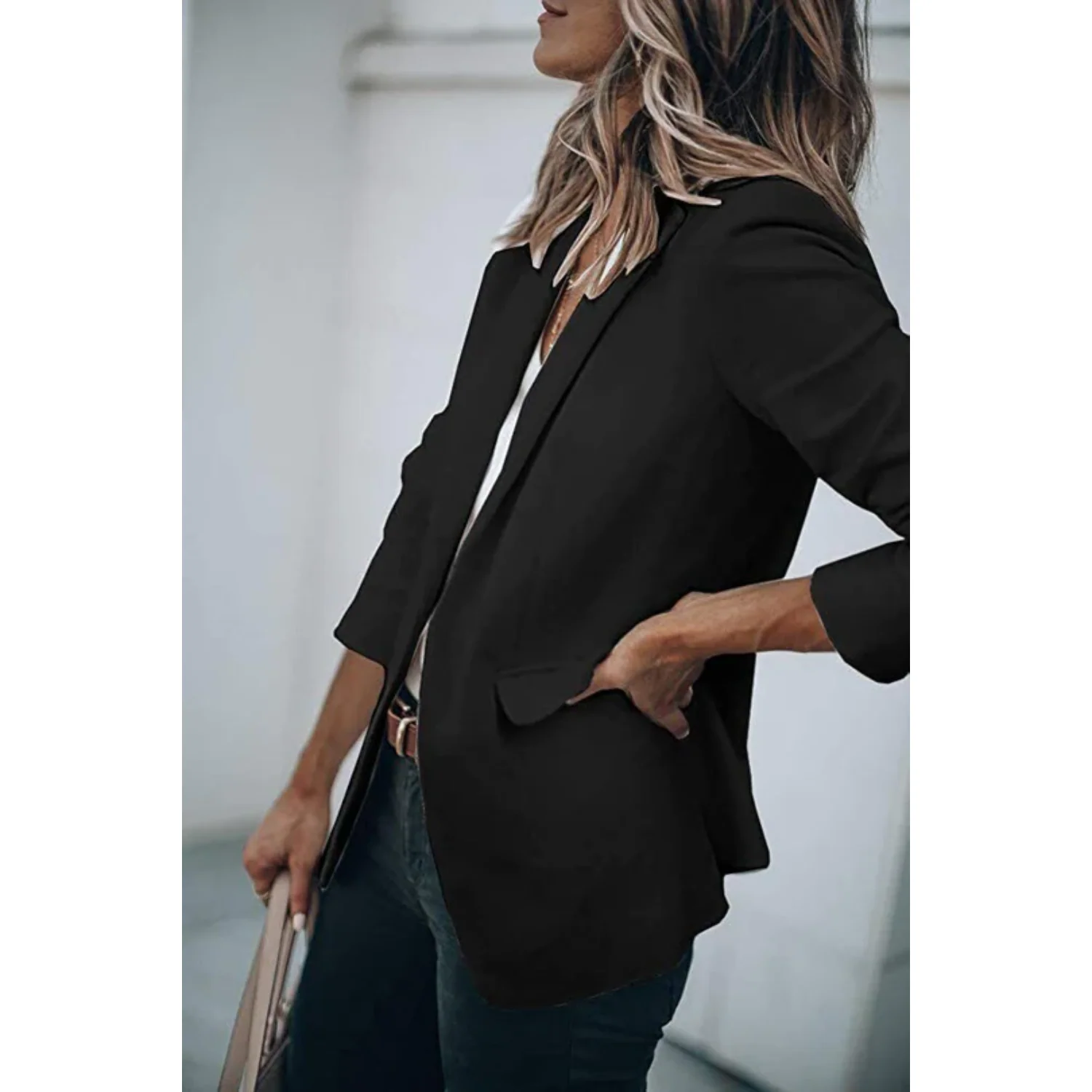 Lightweight women's blazer – tailored fit, durable fabric, for formal and casual occasions - Image 13