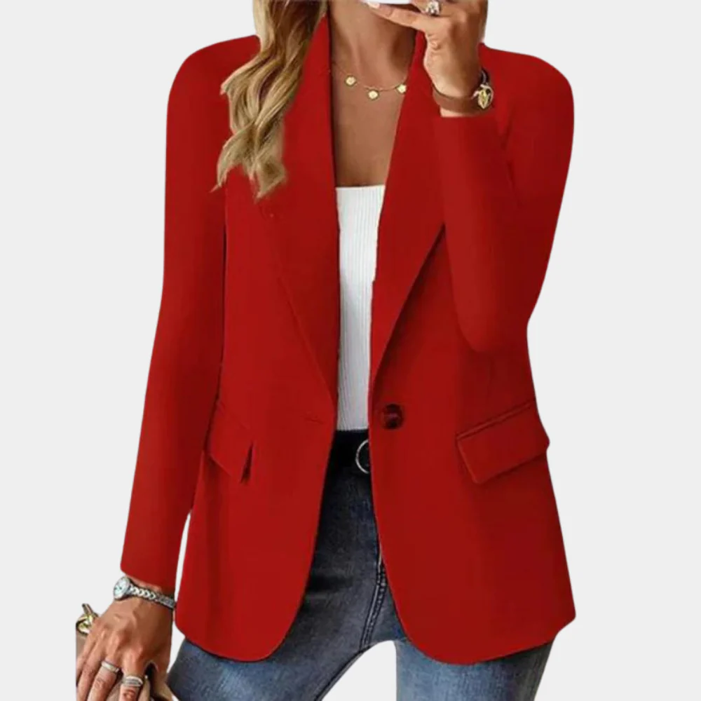 Lightweight women's blazer – tailored fit, high-quality fabric, for casual outings
