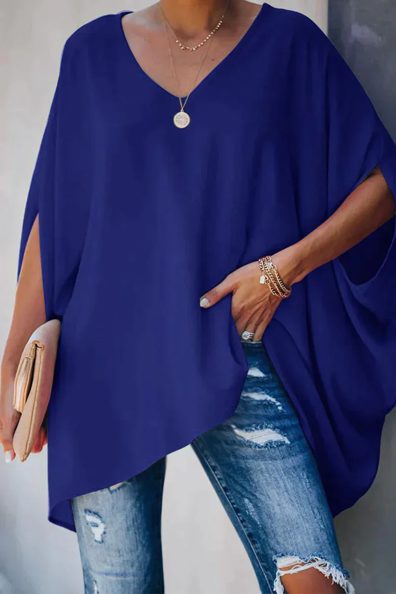 Lightweight women's blouse – oversized design, breathable fabric, for summer - Image 4
