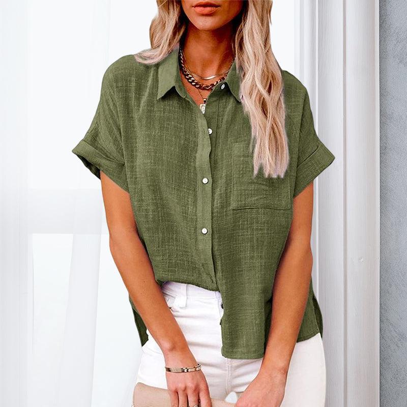 Lightweight women's blouse – relaxed fit, breathable fabric, for summer outings - Image 10