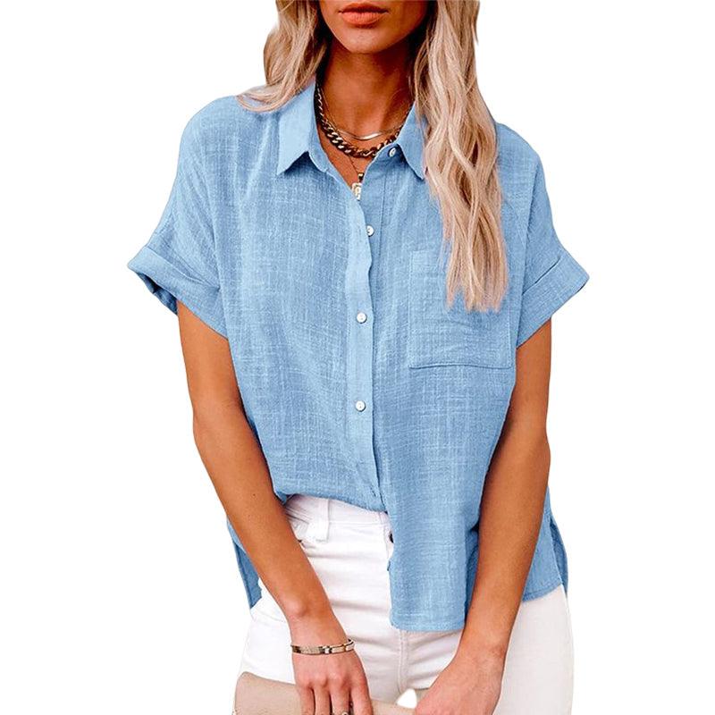 Lightweight women's blouse – relaxed fit, breathable fabric, for summer outings - Image 4