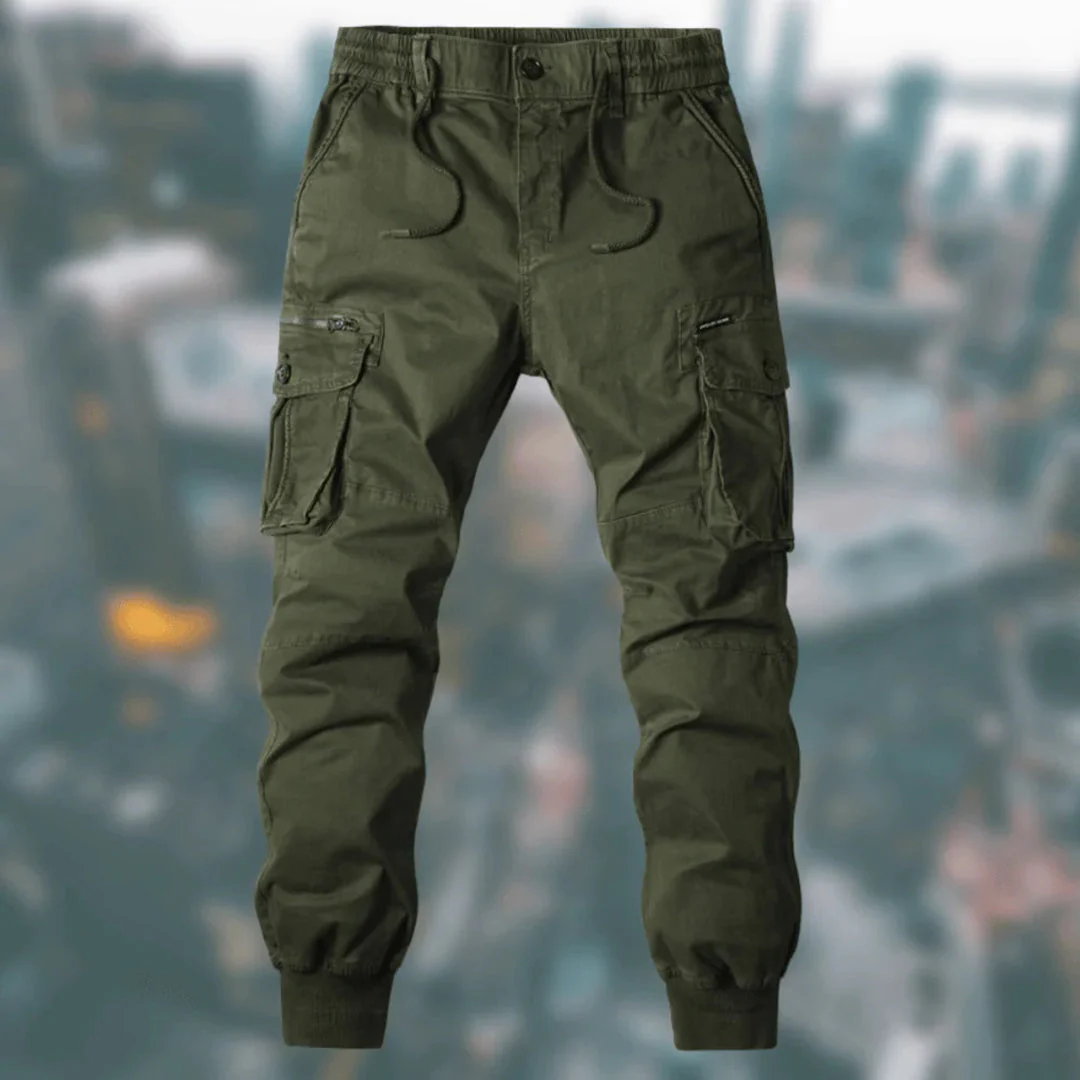 Lightweight women's cargo pants – stylish design, soft polyester, for everyday wear - Image 3