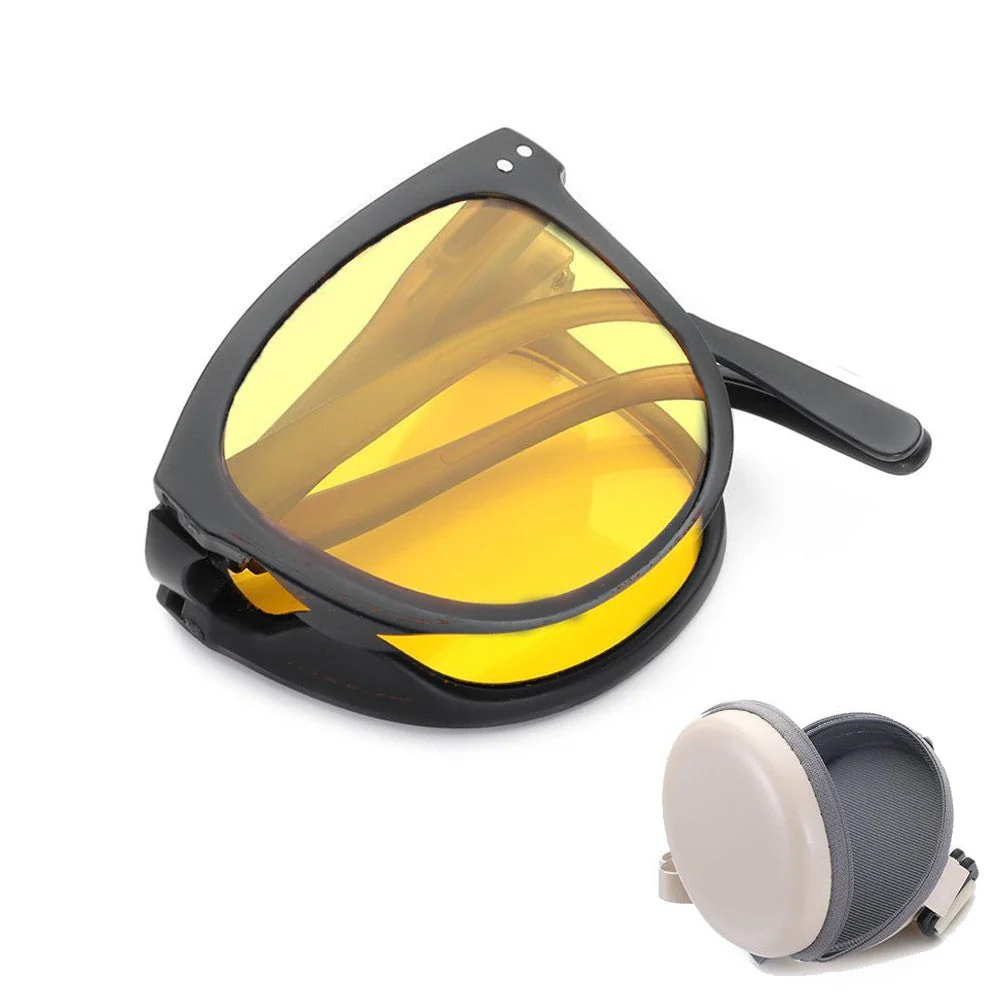 Lightweight women's foldable sunglasses – oval design, UV400 protection, perfect for summer - Image 2