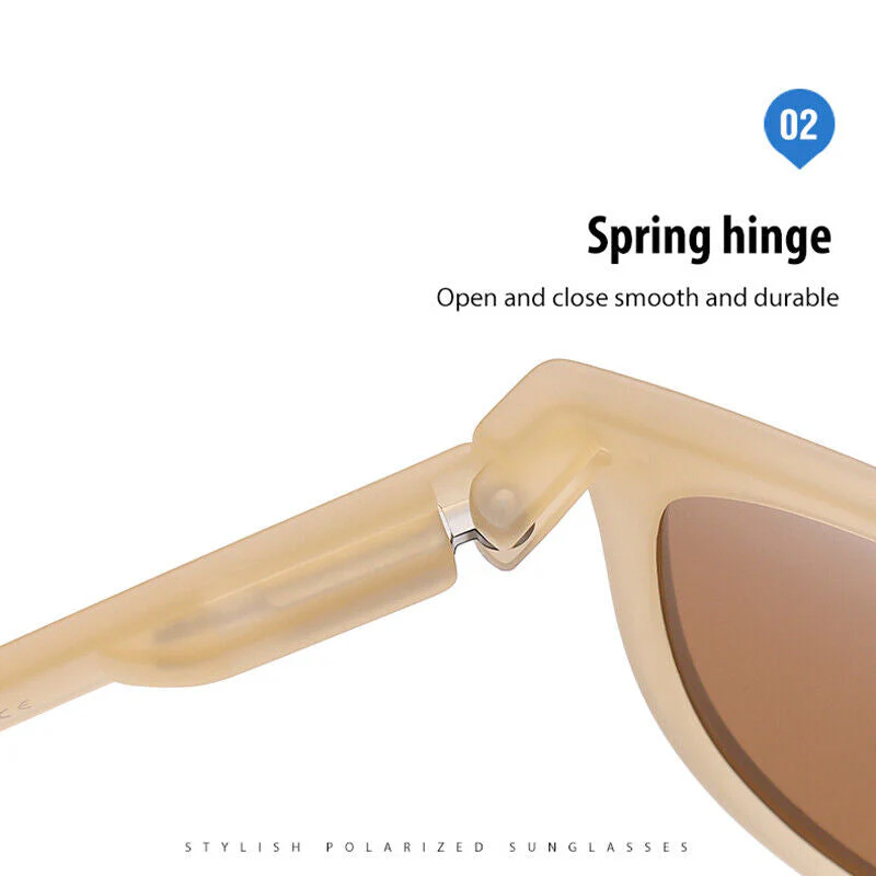Lightweight women's foldable sunglasses – oval design, UV400 protection, perfect for summer - Image 7