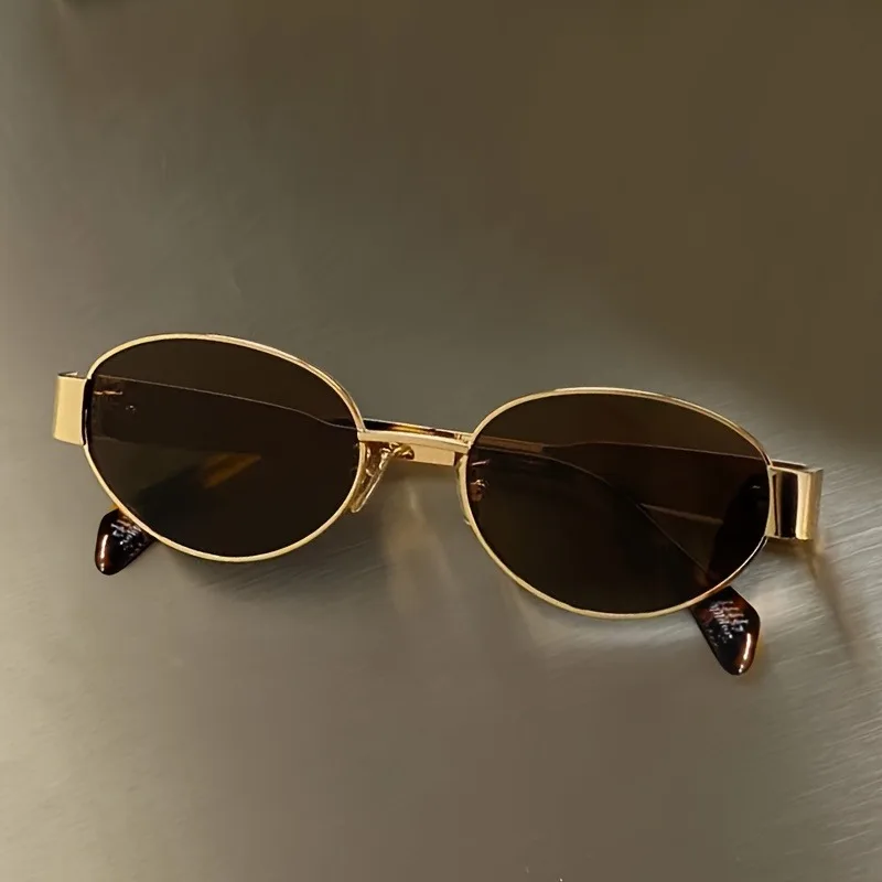 Lightweight women’s oval sunglasses – metal frame, UV400 protection, for everyday wear - Image 10