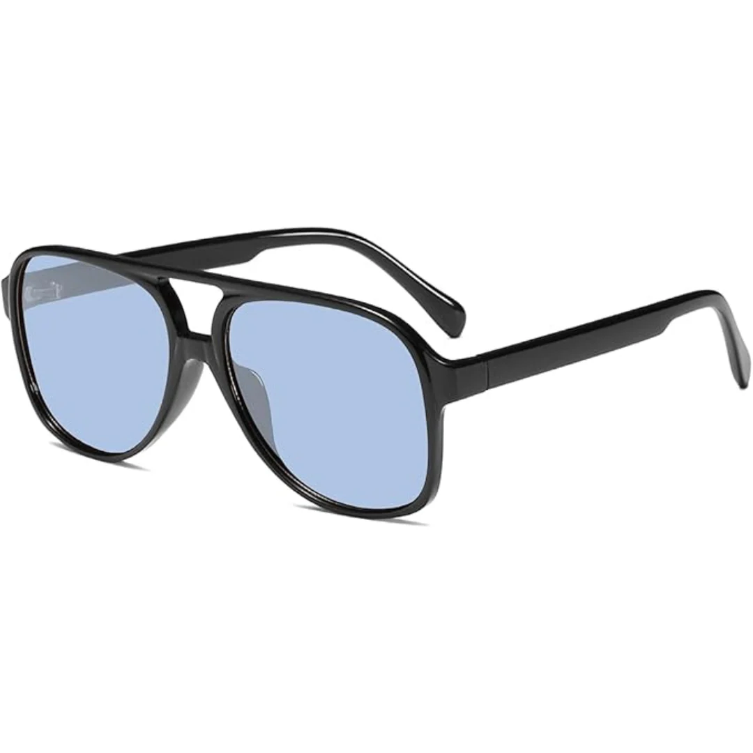 Lightweight women's retro aviator sunglasses – oversized frame, UV400 protection, for summer outings - Image 7